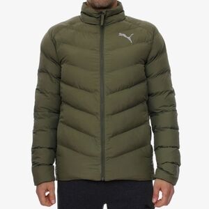 Puma Olive Green Puffer Jacket